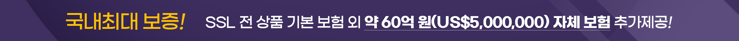보안서버인증서 제공 서비스